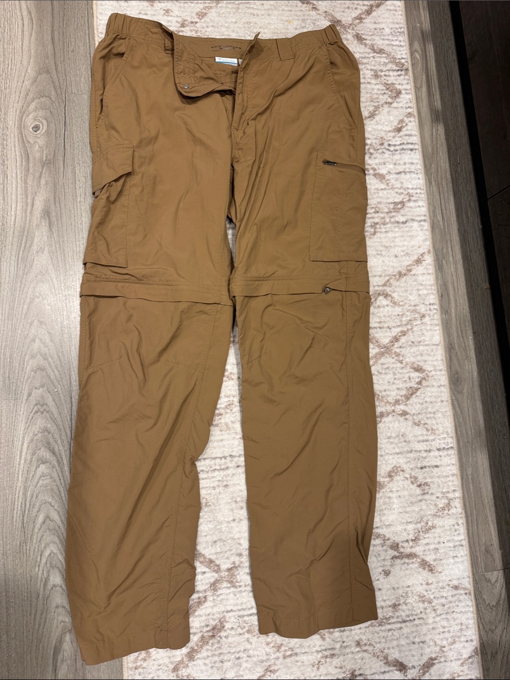 Men's Zip-Off Cargo Pants in Tan